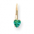 14k 5mm Heart Mount St. Helens earring