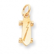 10k Solid 3-Dimensional Skateboard Charm