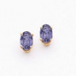 14k 6x4mm Oval Tanzanite earring