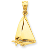 14k Sailboat Charm