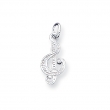Sterling Silver Treble Clef Charm