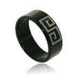 Stainless Steel Black Square  Band