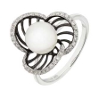 Freshwater Pearl Diamond Ring