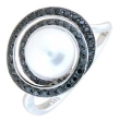 Freshwater Pearl Diamond Ring