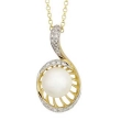 Freshwater Pearl Diamond Necklace