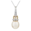 Freshwater Pearl Diamond Necklace