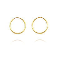 Picture of 14K Yellow Gold 1x12mm Endless Hoops