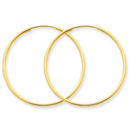 Picture of 14K Gold 1X33mm Endless Hoop Earring
