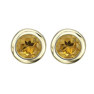 Picture of ROUND YELLOW CITRINE STUDS