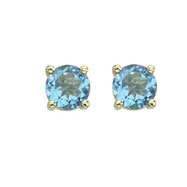 Picture of ROUND BLUE TOPAZ STUDS