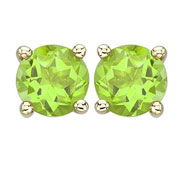 Picture of ROUND GREEN PERIDOT STUDS