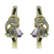 Picture of Multicolor Stone Diamond Earrings