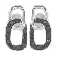 Picture of 14K White Gold Diamond Earrings