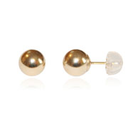 Picture of 14K Gold Polished 7mm Ball Post Earrings