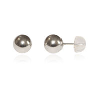Picture of 14K White Gold Polished 7mm Ball Post Earrings