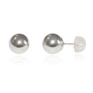 Picture of 14K White Gold Polished 8mm Ball Post Earrings