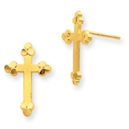 Picture of 10k Budded Cross Earring
