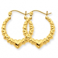 Picture of 10k Polished Hollow Classic Earrings