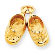 Picture of 14k Polished Baby Shoes Charm