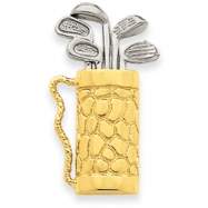 Picture of 14k Golf Bag  with Clubs Pendant