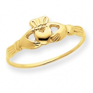 Picture of 14k Childs Polished Claddagh Ring