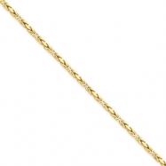 Picture of 14k 2mm Byzantine Chain bracelet