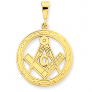 Picture of 14k Large Masonic Pendant