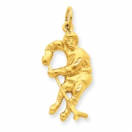 Picture of 14k Hockey Player Charm