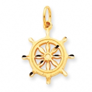 Picture of 14k Ships Wheel Charm