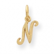 Picture of 14ky Casted Initial N Charm