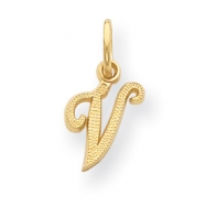 Picture of 14ky Casted Initial V Charm