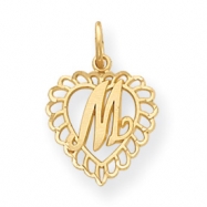 Picture of 14k Initial M Charm