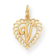 Picture of 14k Initial V Charm