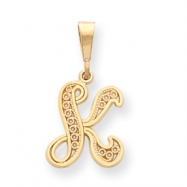 Picture of 14k Initial K Charm