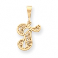Picture of 14k Initial T Charm