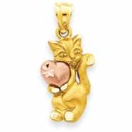 Picture of 14k Two-Tone Cat Charm