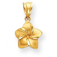 Picture of 14k Plumeria Floral Charm Pendant
