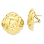 Picture of 14k Polished Fancy Omega Back Post Earrings
