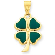 Picture of 14k Enameled Clover Charm
