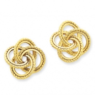 Picture of 14k Polished & Twisted Love Knot Post Earrings