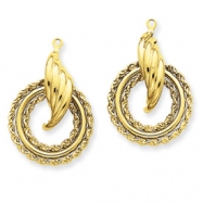 Picture of 14k Polished Fancy Earring Jackets