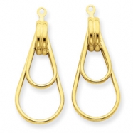 Picture of 14k Polished Double Teardrop Earring Jackets