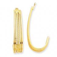 Picture of 14k Polished J-Hoop Earring Jackets