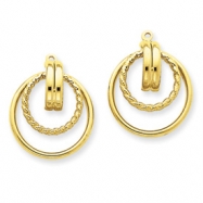 Picture of 14k Polished & Twisted Fancy Earring Jackets