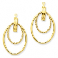 Picture of 14k Polished Double Hoop Earring Jackets