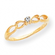 Picture of 14k A Diamond heart ring