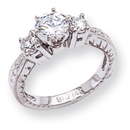Picture of 14k White Gold A Diamond engagement ring