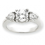 Picture of 14k White Gold A Diamond three stone ring