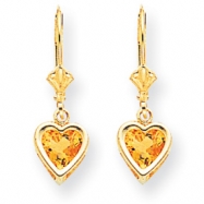 Picture of 14k 6mm Heart Citrine earring