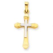 Picture of 14k Two-tone Hollow Cross Pendant